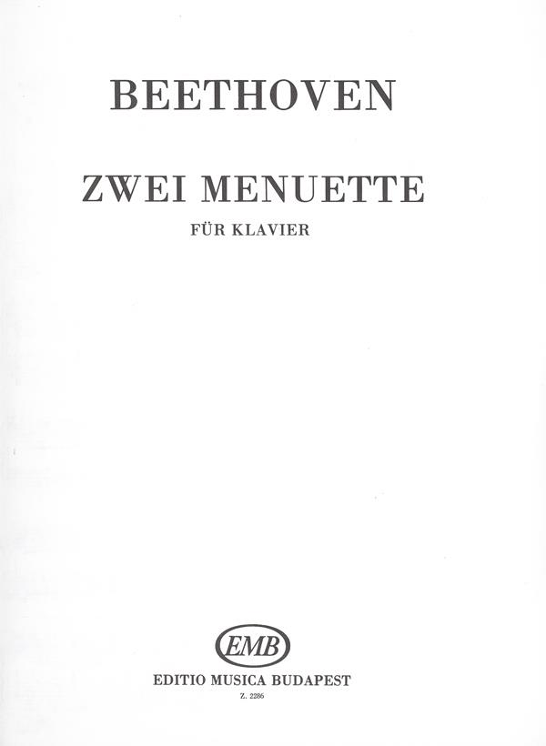 Zwei Menuette G-Dur, A-Dur